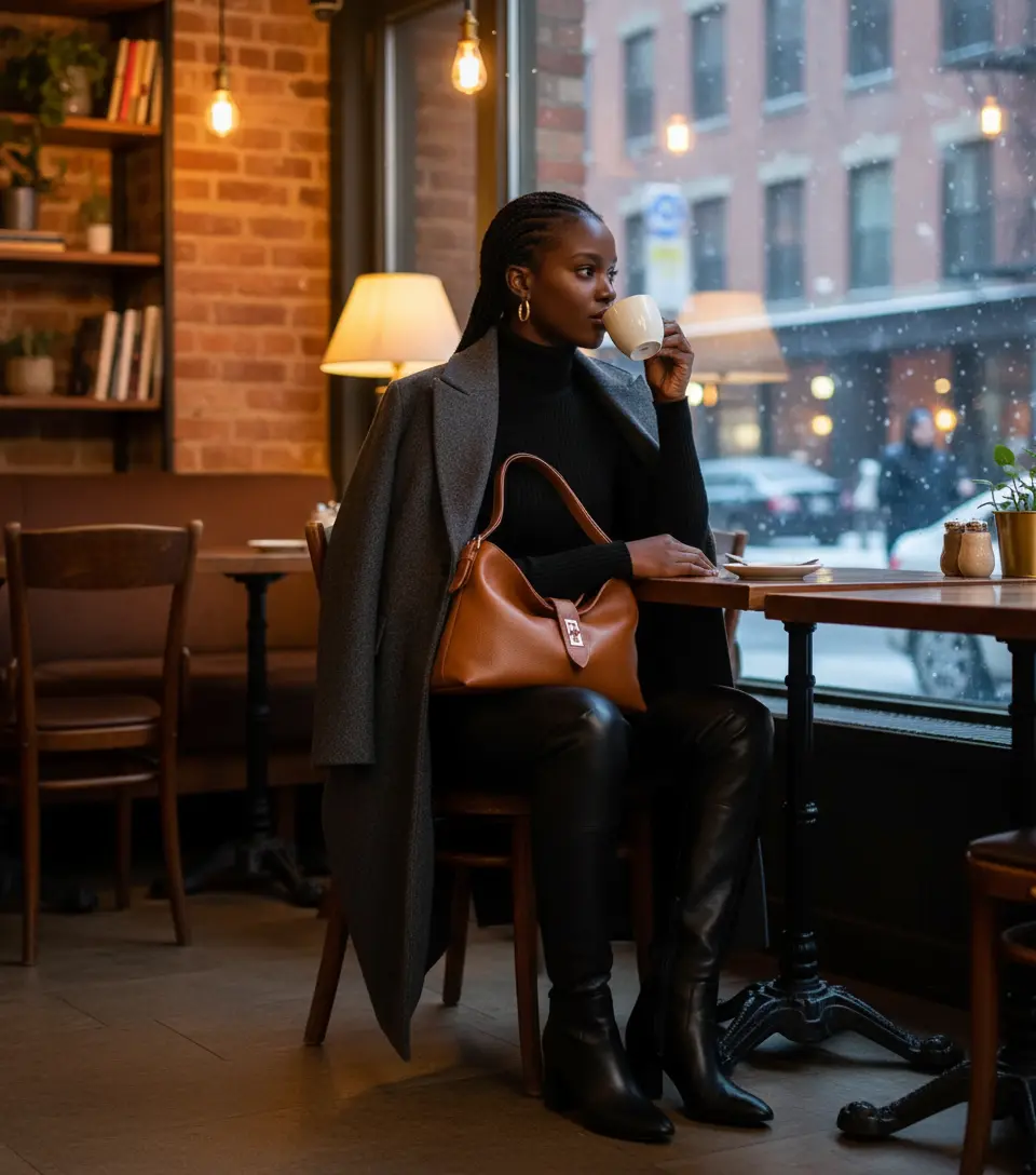 THE CLARA LEATHER SLOUCH BAG